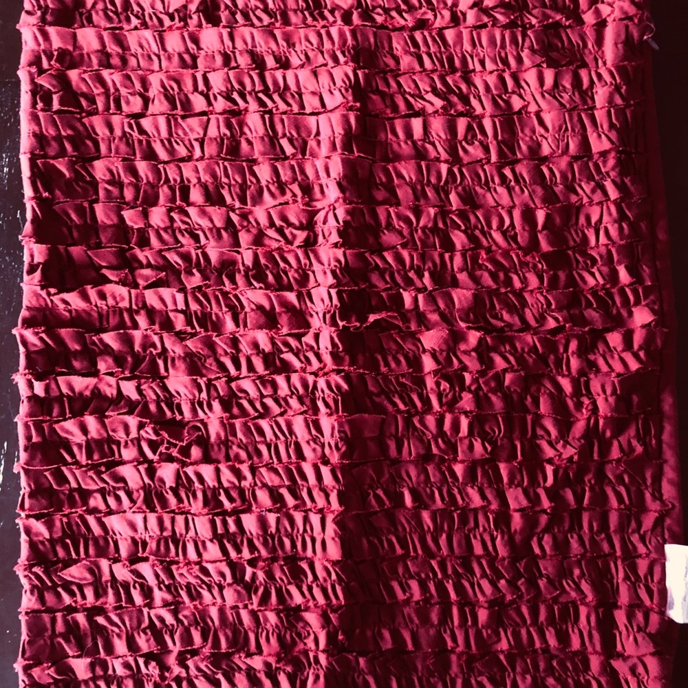 Cranberry red pillow cover